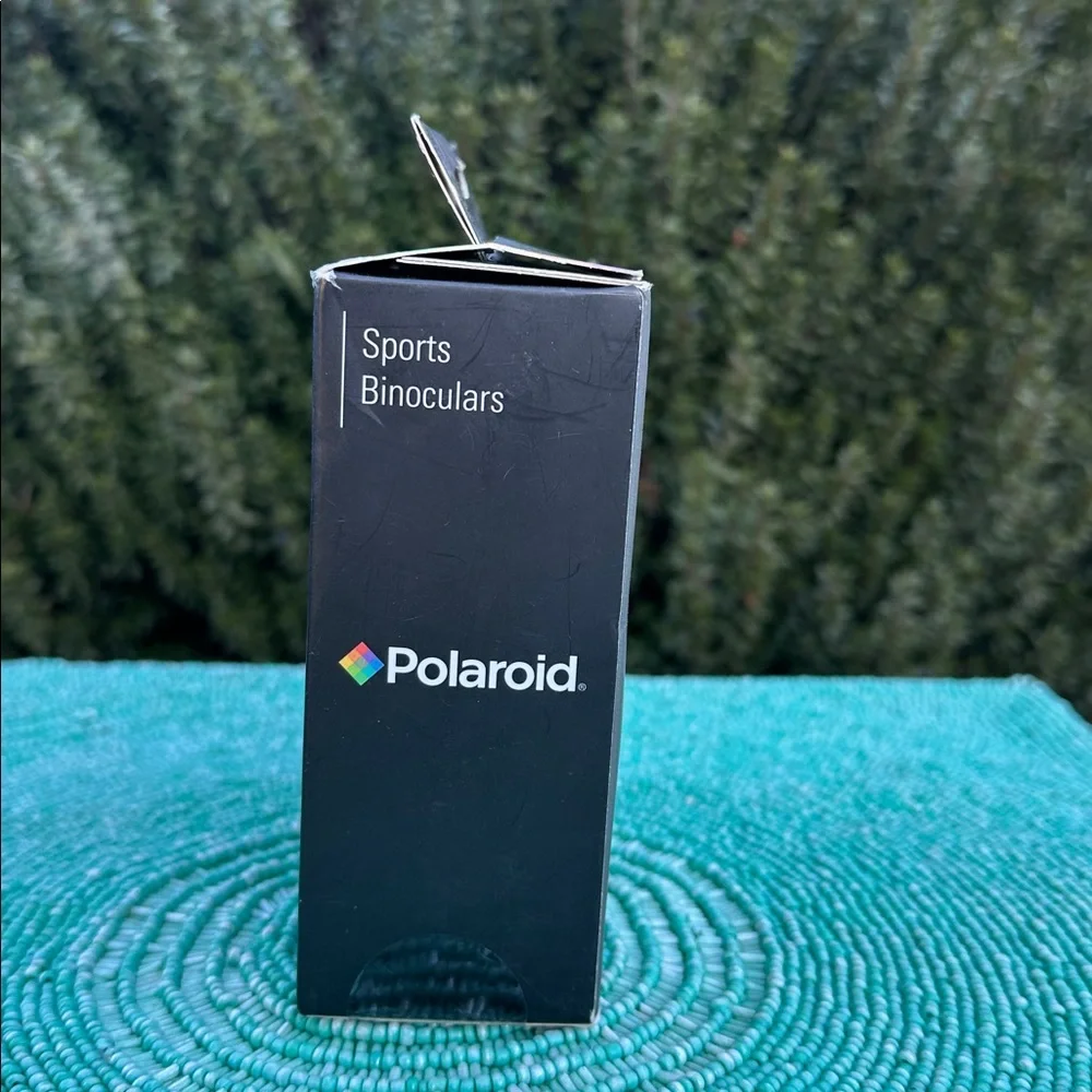 Polaroid Black Sports Binoculars with Blue Accents
